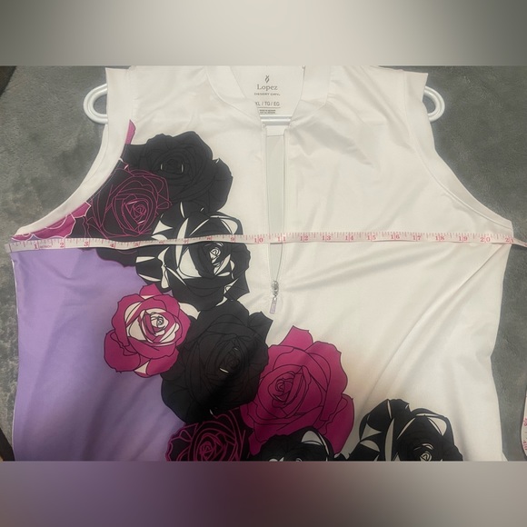 NANCY LOPEZ sleeveless golf shirt - like new! Size XL - Picture 5 of 6